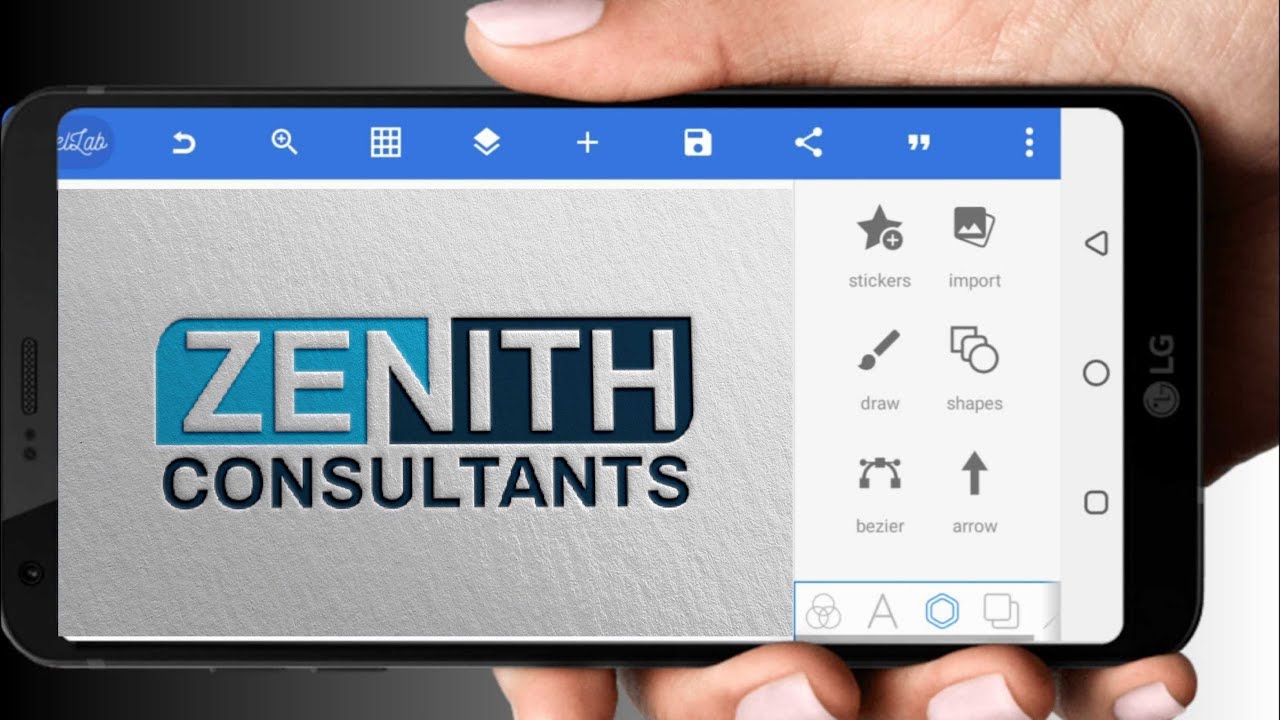 Профессиональный дизайн логотипа — как создать логотип консультанта на Android Pixellab | Учебное...