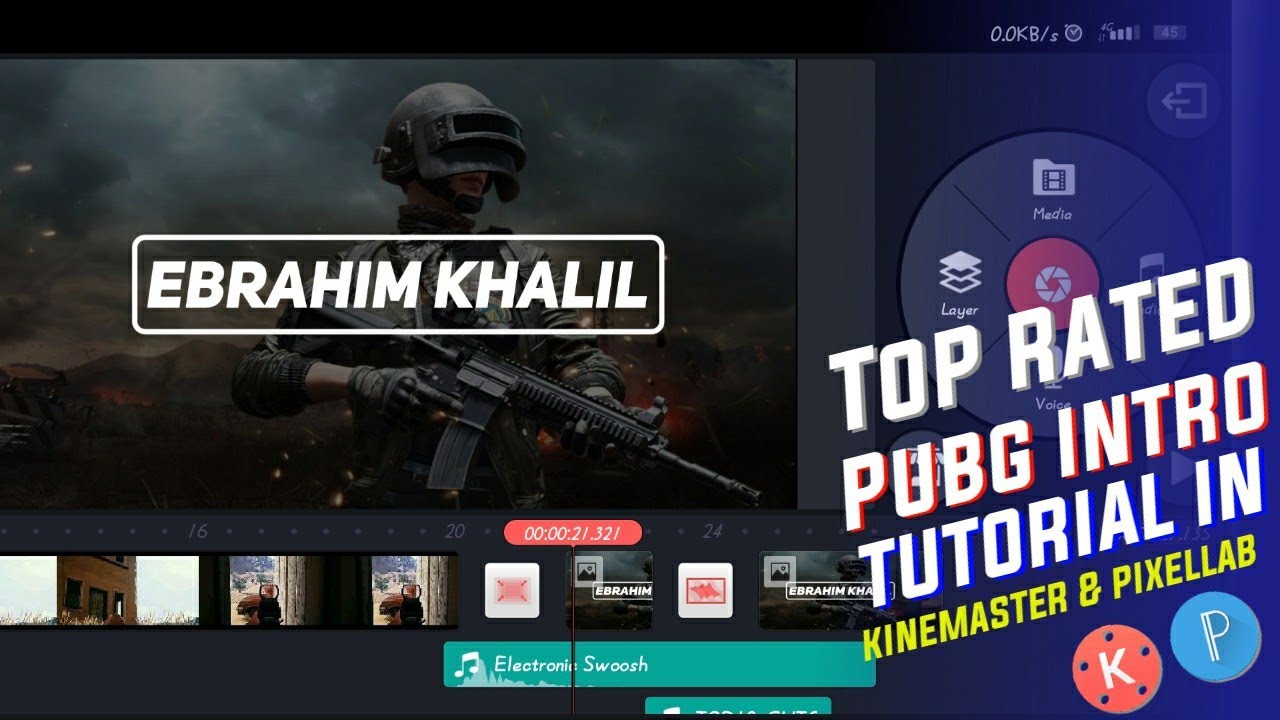 Top rated pubg gaming intro tutorial | Kinemaster Pubg intro tutorial | Best Intro tutorial |