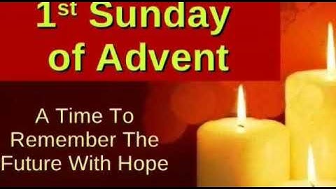 CATHOLIC MEDITATION: Sunday - 29 November, 2020. 1st Sunday - ADVENT, YEAR B