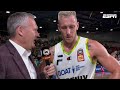 Mitch Creek post-match vs JackJumpers (Round 16, NBL23)