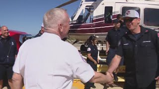 CFD helicopter pilot celebrates 27 years of service with South Side retirement sendoff