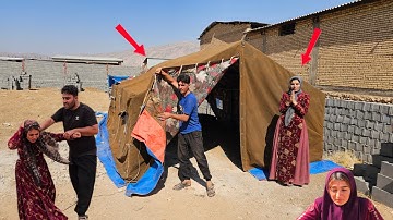 Setting up a tent in a new location: Will the Ayas family have a better life next to Kohrig family?