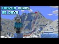 I Survived A Month In A Minecraft Frozen Wasteland