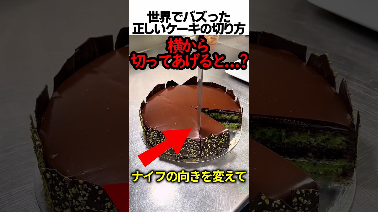 正しいケーキの切り方