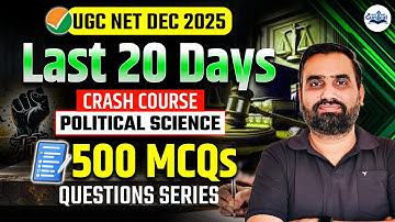 UGC NET Political Science Top 500 MCQs | UGC NET Dec 2025 Political Science Most Important Questions