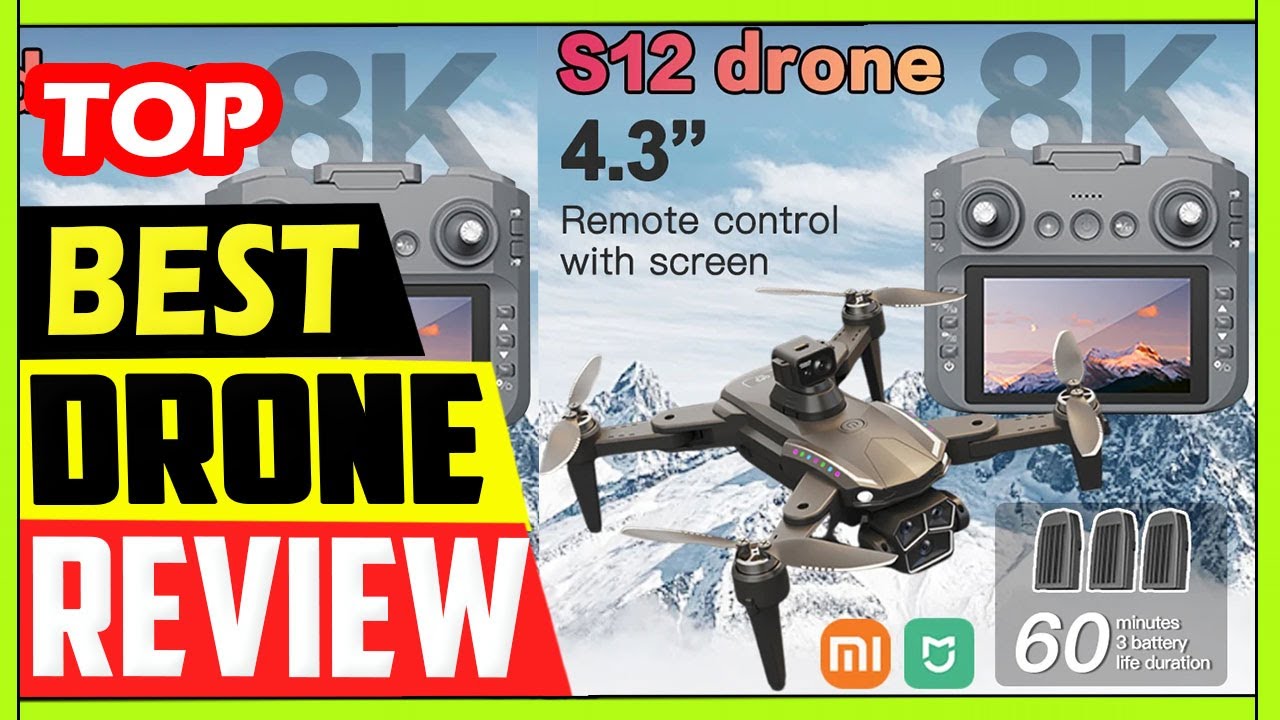 Drone Xiaomi Mijia S12 – 8K HD, 3 Caméras, 5G, écran 4.3", Pliable, Brushless, RC