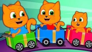 Família de Gatos - Trem Caseiro Desenho Animado em Português Brasil