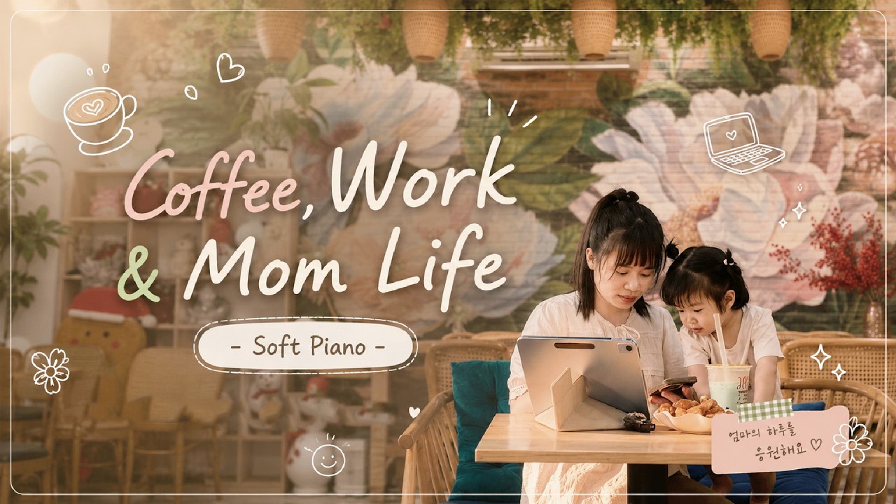Coffee, Work & Mom Life ☕💻👶 | Soft Piano for a Calm Day