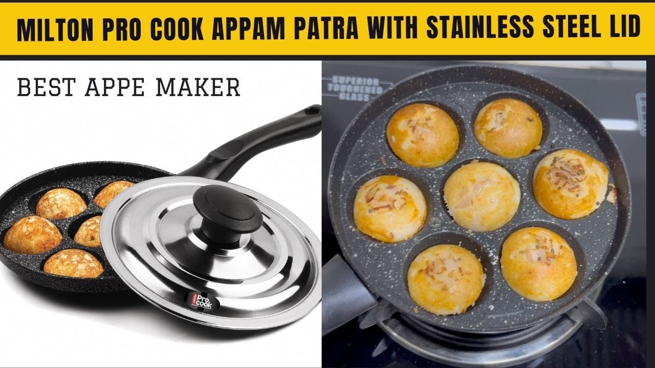 MILTON Pro Cook Appam Patra Unboxing & Review | Best Non Stick Paniyaram Pan with Lid