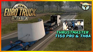 유로트럭｜특수화물운반｜레이싱휠｜트럭사고｜트럭레이싱｜트럭마니아｜트럭커｜Euro Truck Simulator2｜T150 PRO/TH8A Gameplay｜힐링게임 screenshot 2