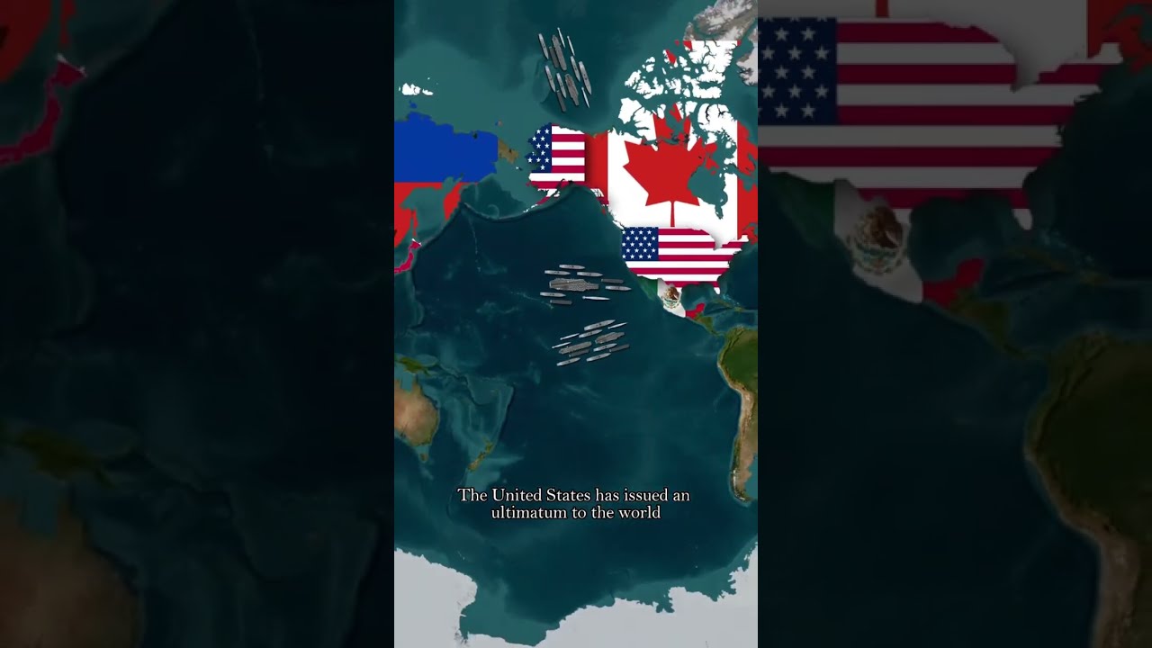 What Would Happen If The Whole World Besieged United States Maps History Youtubeshorts