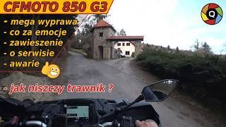 CF MOTO 850 - mega wyprawa quadem | awarie | zawieszenie | jak niszczy trawnik | opinia | nawigacja