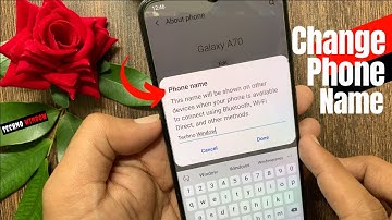 How to Change Bluetooth Name or Phone Name in Samsung Galaxy A70