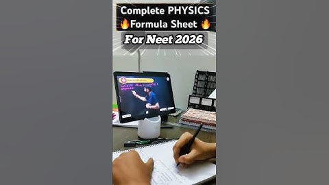 Physics Formulas for NEET 2026 (Essential for NEET Physics!)