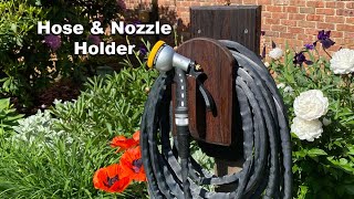 How to Make a Garden Hose & Nozzle Holder  Woodworking Project Plans Available