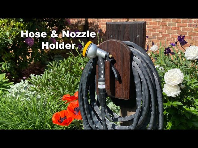 How to Make a Garden Hose & Nozzle Holder - Woodworking Project