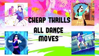 Just Dance 2017 Cheap Thrills All Dance Moves