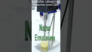 CBD Nanoemulsion - Produce a translucent nano-emulsion using a UP400St ultrasonic homogenizer!