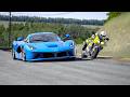 Suzuki TL1000R vs Ferrari LaFerrari, Bugatti Hypercars, Lamborghini, Koenigsegg at Old SPA