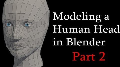 How to Model a Low Poly Human Head in Blender: Part 2