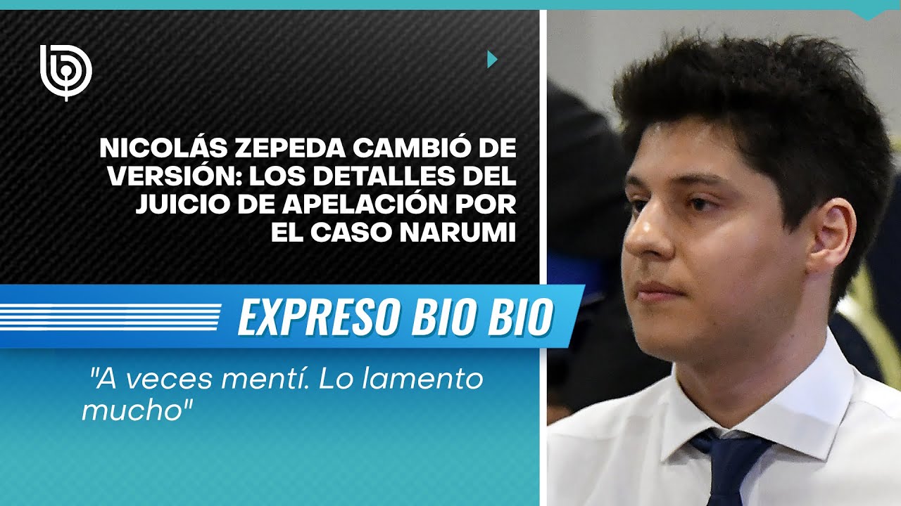 Nicolás Zepeda cambió de versión: los detalles del juicio de apelación por el Caso Narumi
