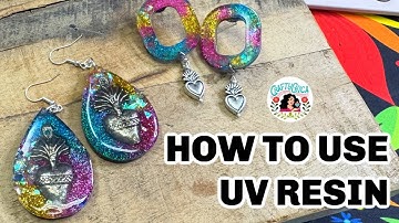 Glittered UV Resin Earrings: Texture & Depth Like You
