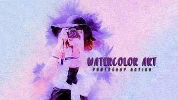 Watercolor Art Photoshop Action  | 11-In-1 Elegant Watercolor Photoshop Actions Bundle | Artixty