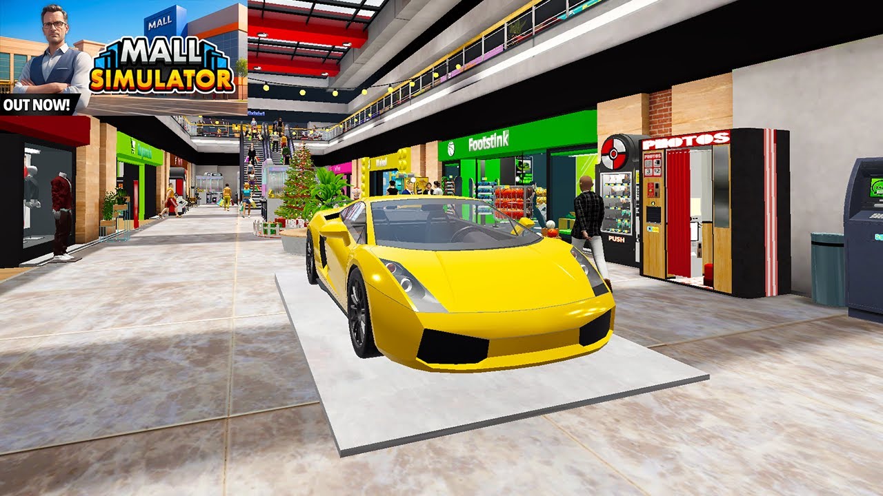 AKHIRNYA BUKA SEMUA TOKO DAN BELI MOBIL UNDIAN! Mall Simulator TAMAT