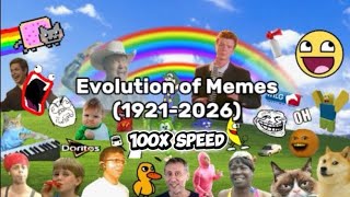 Evolution of Memes (1921-2026) 100x Speed
