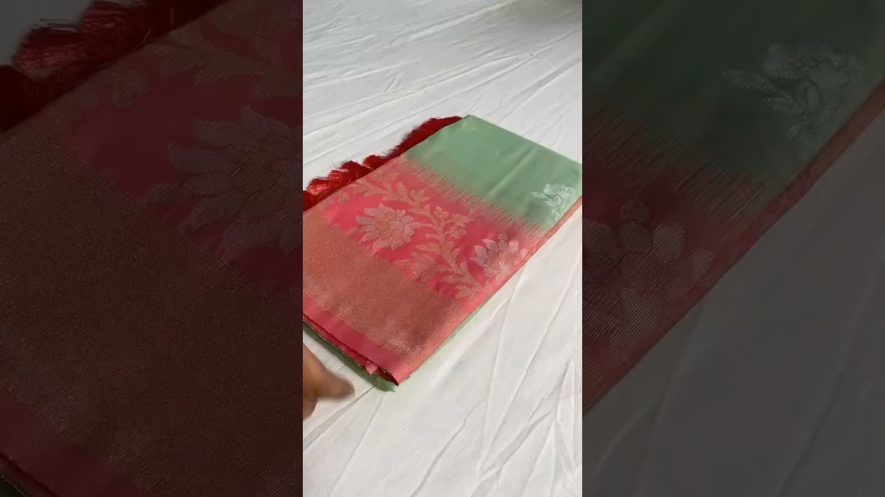 Dual Tone Contrast Pallu Designer Saree