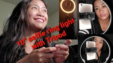 ubeesize 10" selfie ring light from amazon|unboxing|set up