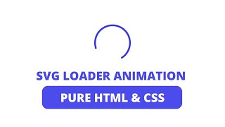 Svg loader with animation effects using pure HTML & CSS | Svg loader Profile