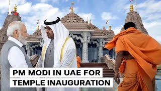 Indian PM Narendra Modi Lands in UAE to Inaugurate Abu Dhabi's First Hindu Temple