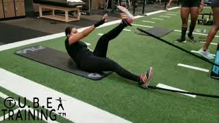 T.U.B.E TRAINING LYING ALTERNATE TOE TOUCHES