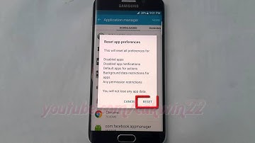 Android Lollipop : How to reset app preferences on Samsung Galaxy S6