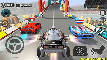 Impossible Car Tracks 3D: Monster Truck Driving Multiplayer Mode - Android Gameplay Walkthrough