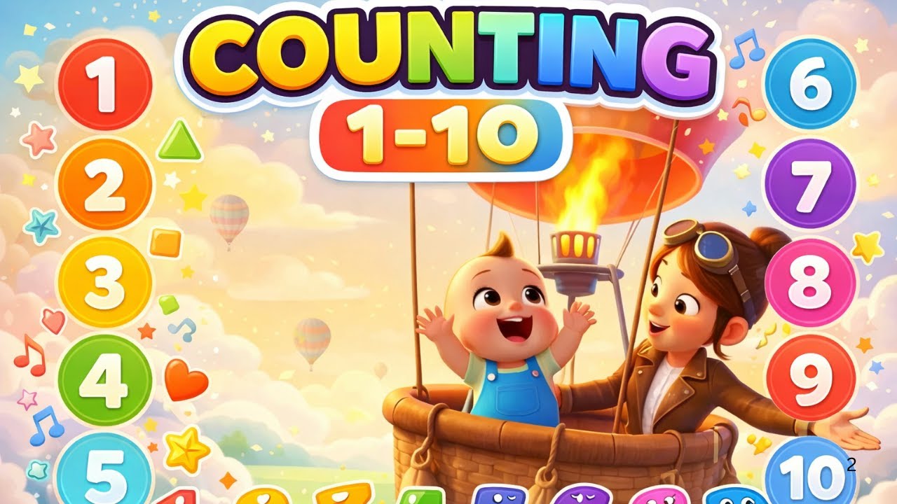 Counting 1 to 10 for Kids || Learn to Count 1–10 || Learn Counting for ...
