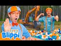 Blippi's Excavator + MORE!!🚧 | Blippi Songs 🎶| Educational Songs For Kids