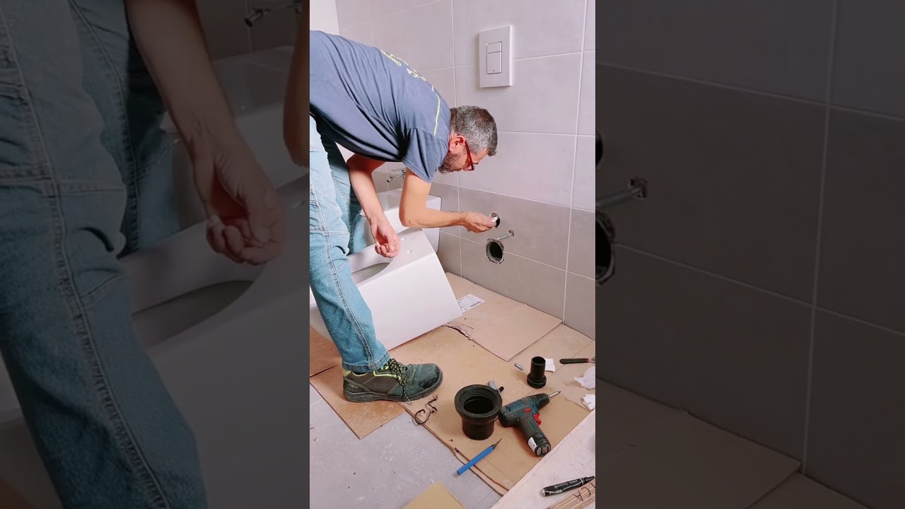 Installazione wc sospeso / montaggio vaso sospeso