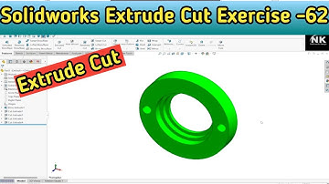 Extrude Cut Command in Solidworks | Extrude Cut 3D sketch in Solidworks