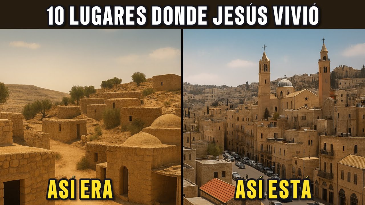 10 LUGARES Donde JESÚS Vivió en TIERRA SANTA: Descubra Cómo Eran y Cómo Están Hoy