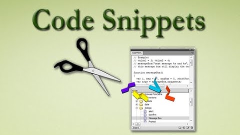 How to use Dreamweaver Code Snippets