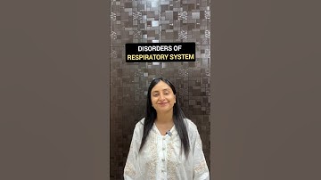 Disorders of Respiratory System | Breathing & Exchange of gases #shorts #neet #class11 #study #yt
