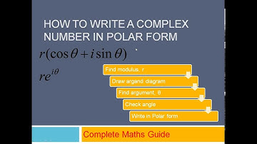 How to Write a Complex Number in Polar Form Tutorial