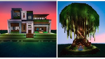 Minecraft Shrines Mod New Releases: Modern Villas & World Tree Manor Trailer Part1 v1.18.1 & 1.18.2