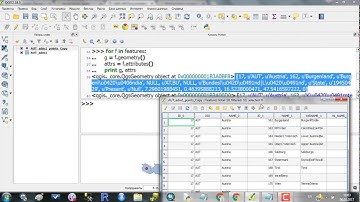 Python in QGIS. Урок 2. Работа с таблицей атрибутов.