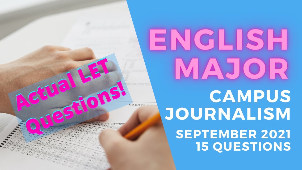 English Major Campus Journalism (15 Items) LET Reviewer June 2023