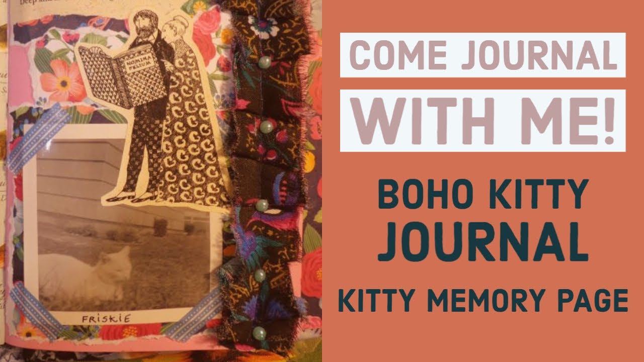 Come Journal with Me!  Memory Page for Friskie the Cat! 