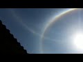 DOBLE HALO DE LUZ ALREDEDOR DEL SOL