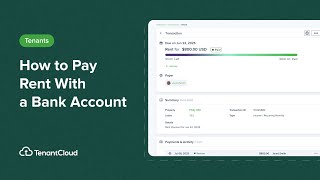 How to Pay Rent With a Bank Account (Tenant) | Rent Collection App